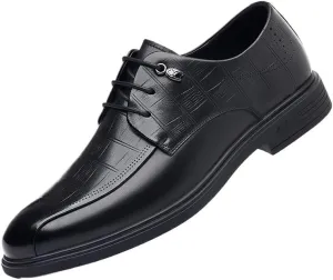 Men's Dress Shoes Retro Casual Pointed Toe Oxfords Shoes Classic Mens Slip-Ons Comfortable Loafers