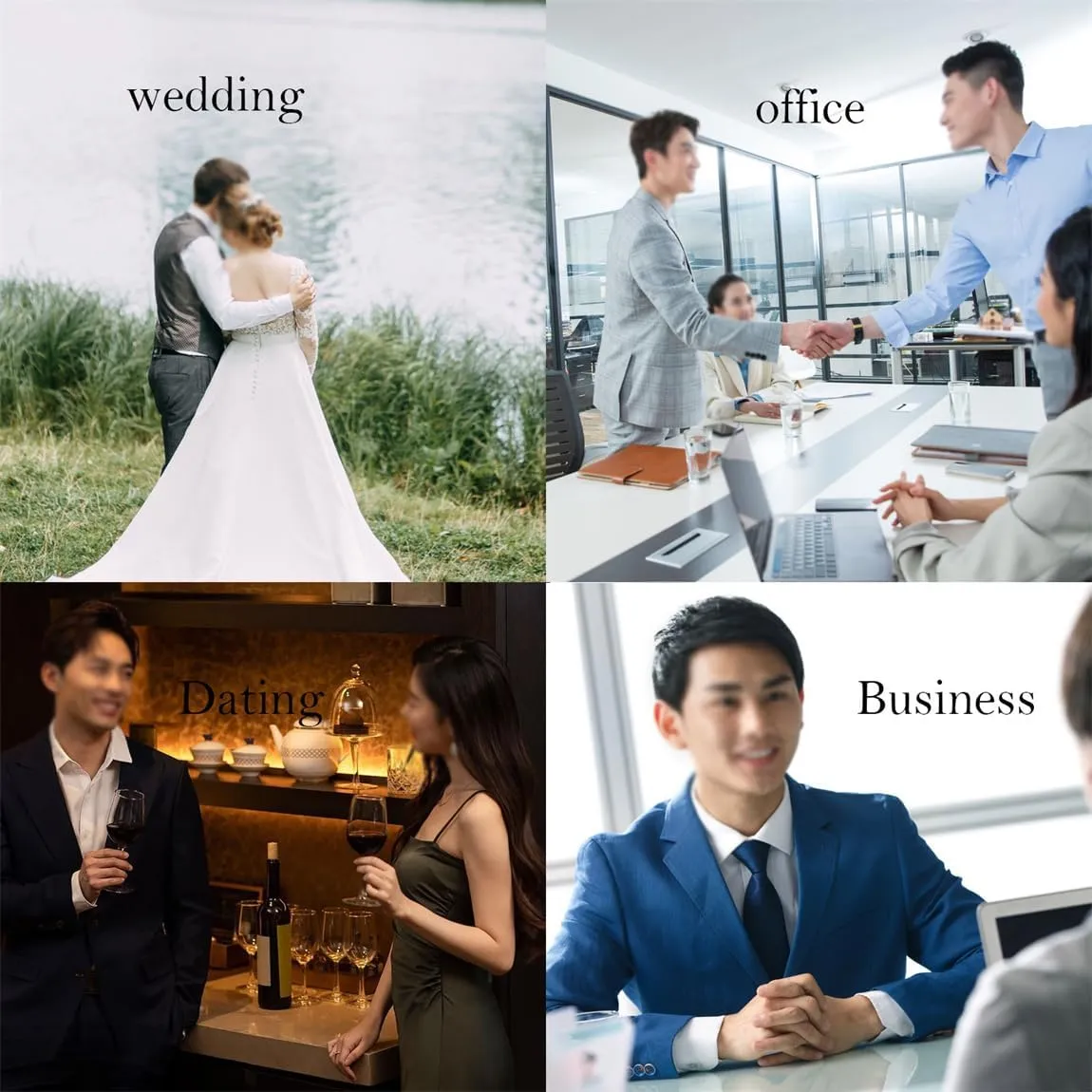 Mens Formal Elevator Wedding Shoes, Leather Invisible Height Increasing Brogues Lace-Ups Stacked Heel Office Oxfords