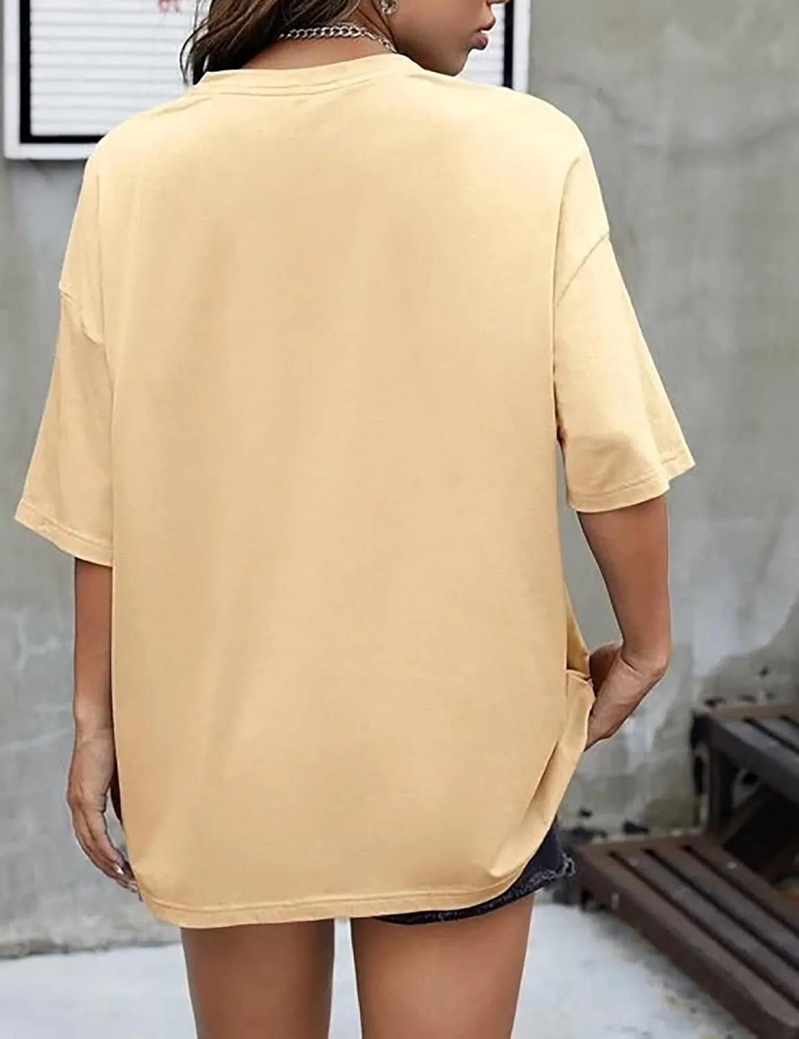 MISSACTIVER Womens Oversized Graphic Print T-Shirt Cartoon Drop Shoulder Short Sleeve Casual Graphics Tee Shirt