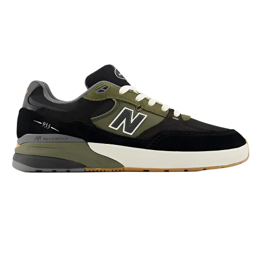 New Balance Shoes Numeric 933 Andrew Reynolds Black Dark Olive