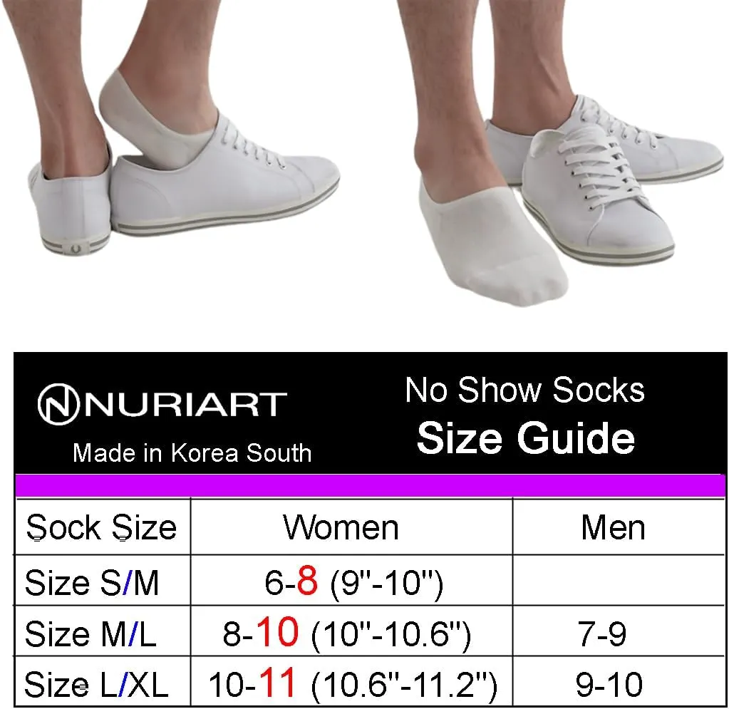 No Show Liner Socks Comfort Fit Durable Low Cut Non-Slip