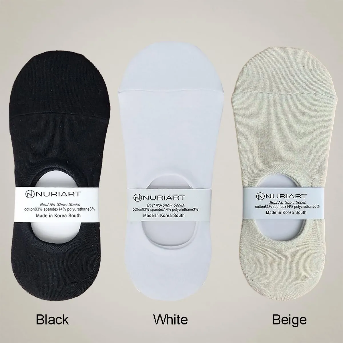 No Show Liner Socks Comfort Fit Durable Low Cut Non-Slip