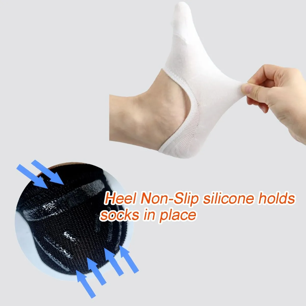 No Show Liner Socks Comfort Fit Durable Low Cut Non-Slip