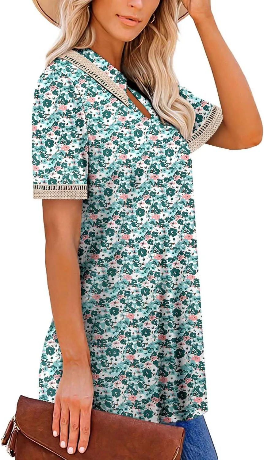 onlypuff Women's Polo Shirts Lapel Collar Short Sleeve Golf Blouse Summer Dressy Casual Tunic Tops