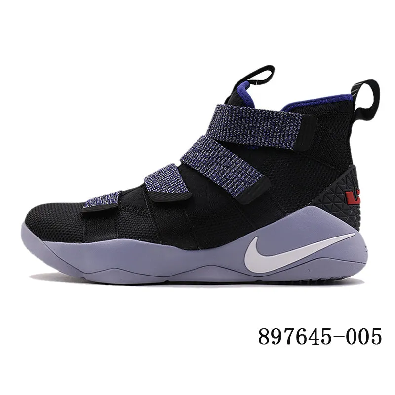Original Authentic Nike LEBRON SOLDIER 11 Men Basketball Shoes Medium Cut Sports outdoor Sneakers 2018 New Arrival 897647-004