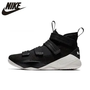 Original Authentic Nike LEBRON SOLDIER 11 Men Basketball Shoes Medium Cut Sports outdoor Sneakers 2018 New Arrival 897647-004