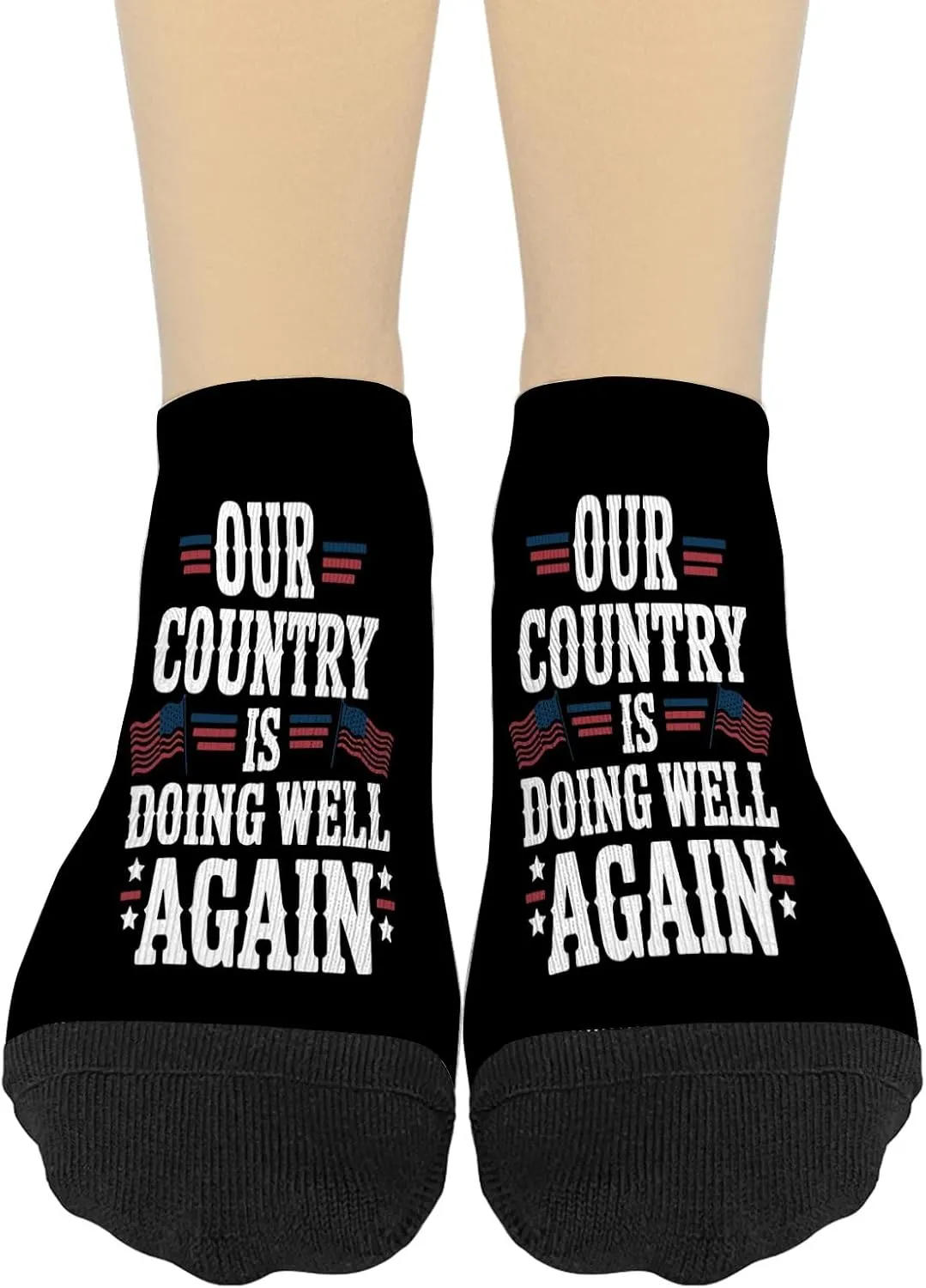 Our Countrys Is Doing Wells Again Women Crew Socks Athletic Socks for Womens