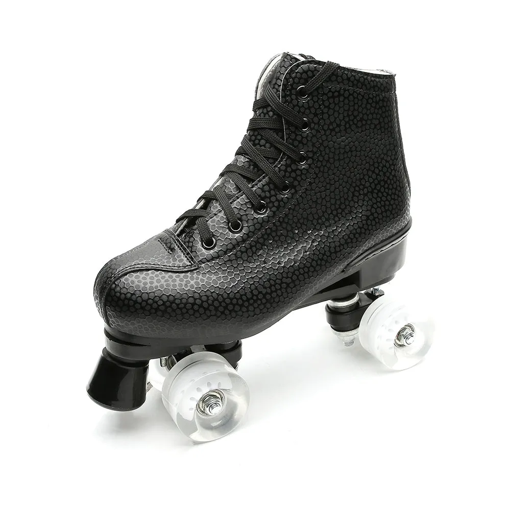 Outdoor Quad Skates Adult Youth Artistic Roller Skate Boots for Dance Training Competition