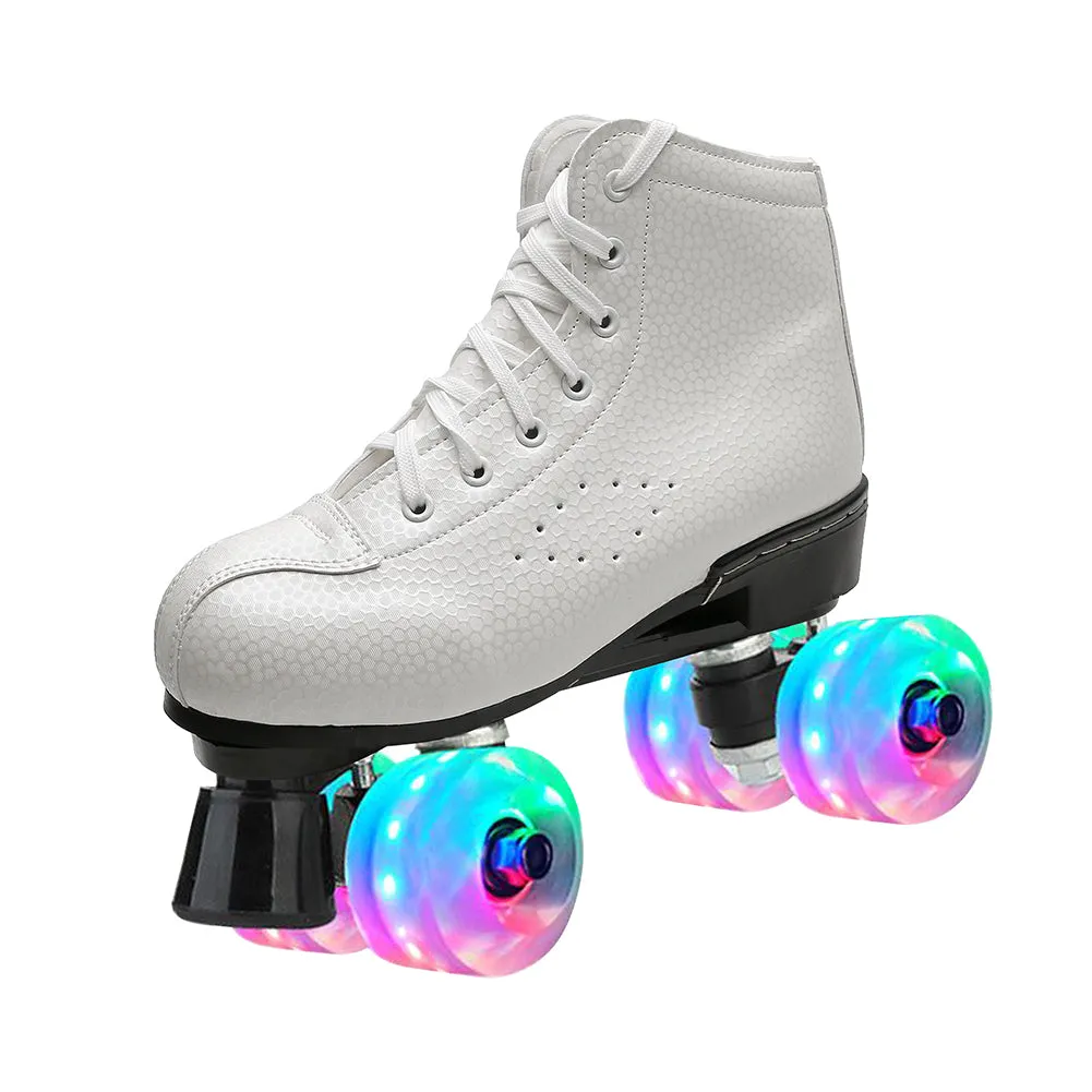 Outdoor Quad Skates Adult Youth Artistic Roller Skate Boots for Dance Training Competition