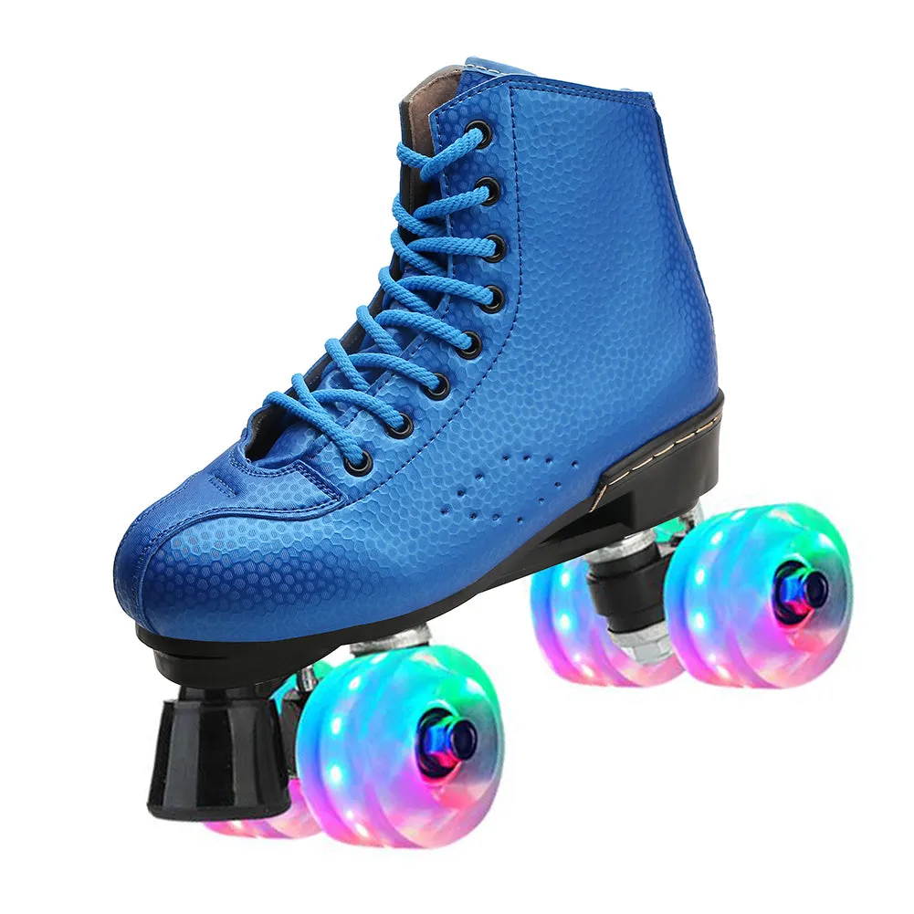 Outdoor Quad Skates Adult Youth Artistic Roller Skate Boots for Dance Training Competition