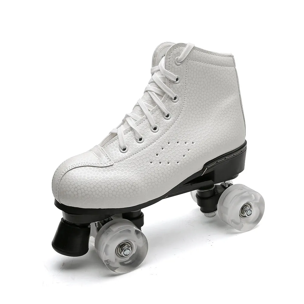 Outdoor Quad Skates Adult Youth Artistic Roller Skate Boots for Dance Training Competition