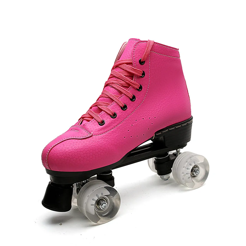 Outdoor Quad Skates Adult Youth Artistic Roller Skate Boots for Dance Training Competition