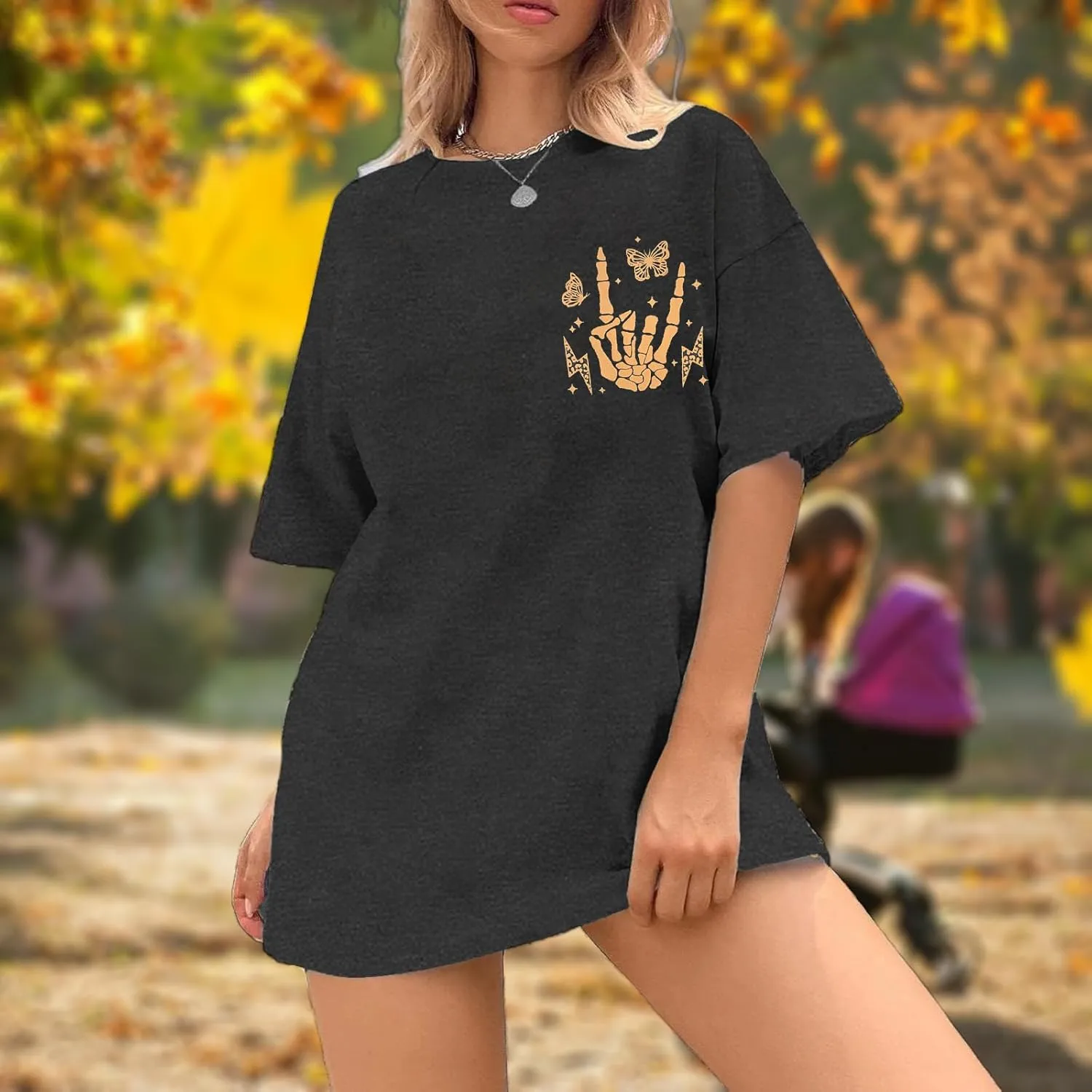 Oversized Mama Shirts for Women Funny Mom Life Graphic Tee Tops Casual Short Sleeve Cool Mommy Rock T-Shirt