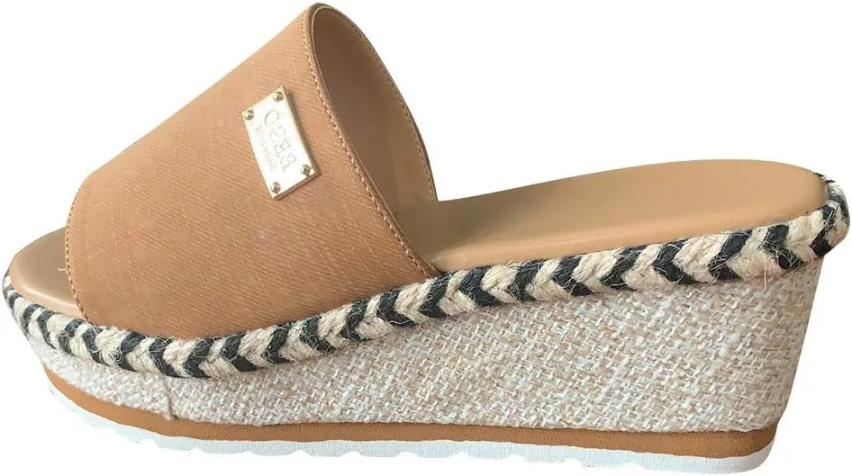 Platform Sandals for Women 2025 Casual Sandals Slip on Wedge Summer Comfortable Platform Espadrilles Open Toe Shoes