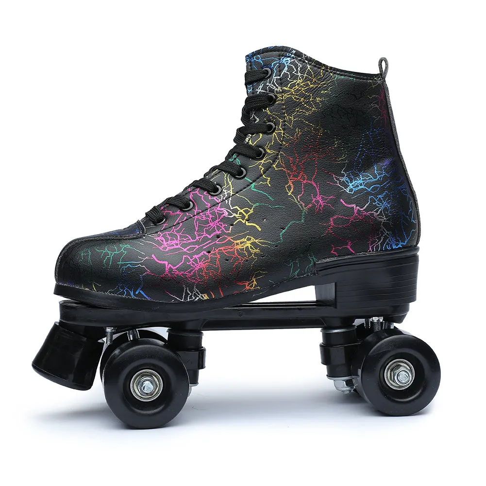 Roller Skates for Women Youth High Top Quad Rink Skate Shoes