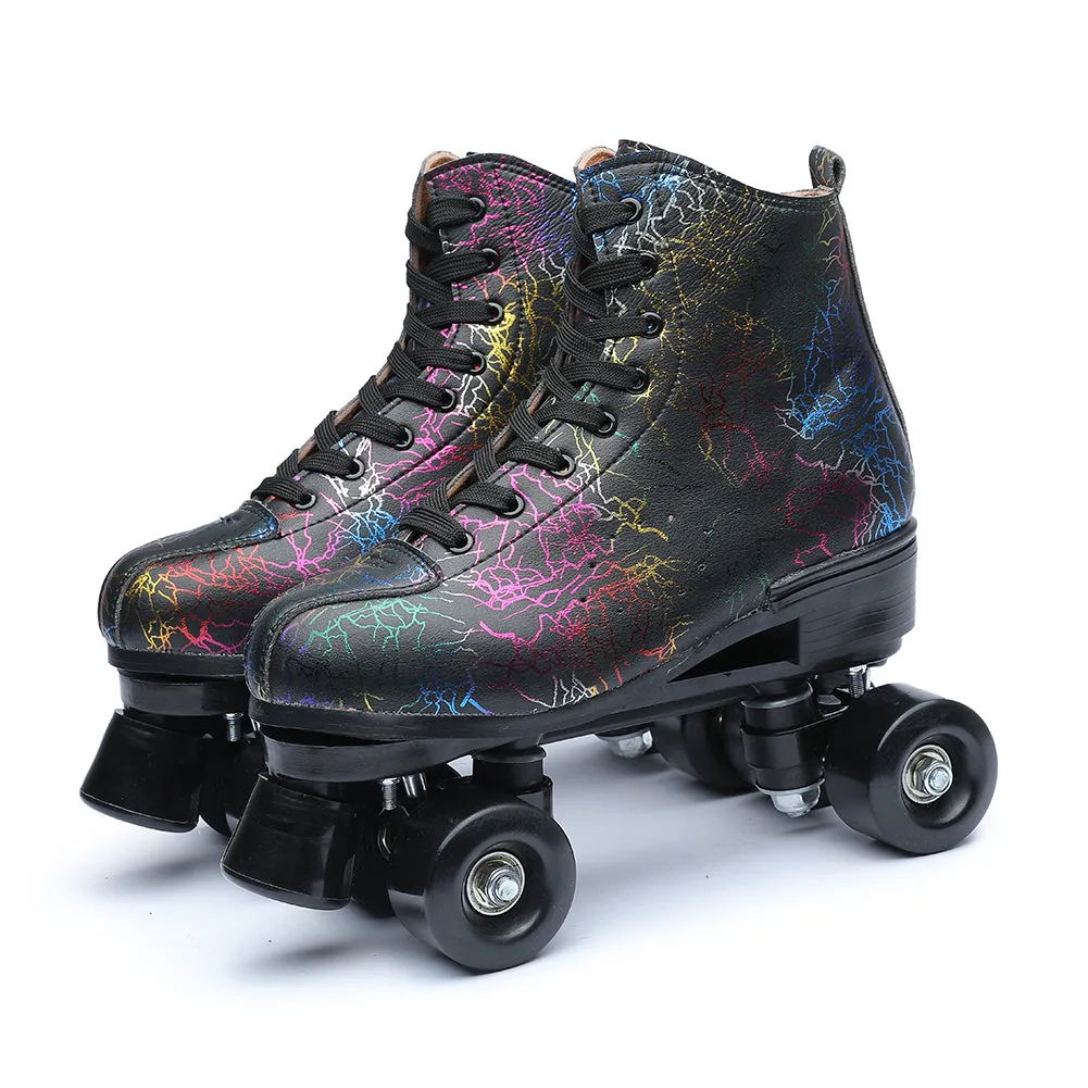 Roller Skates for Women Youth High Top Quad Rink Skate Shoes