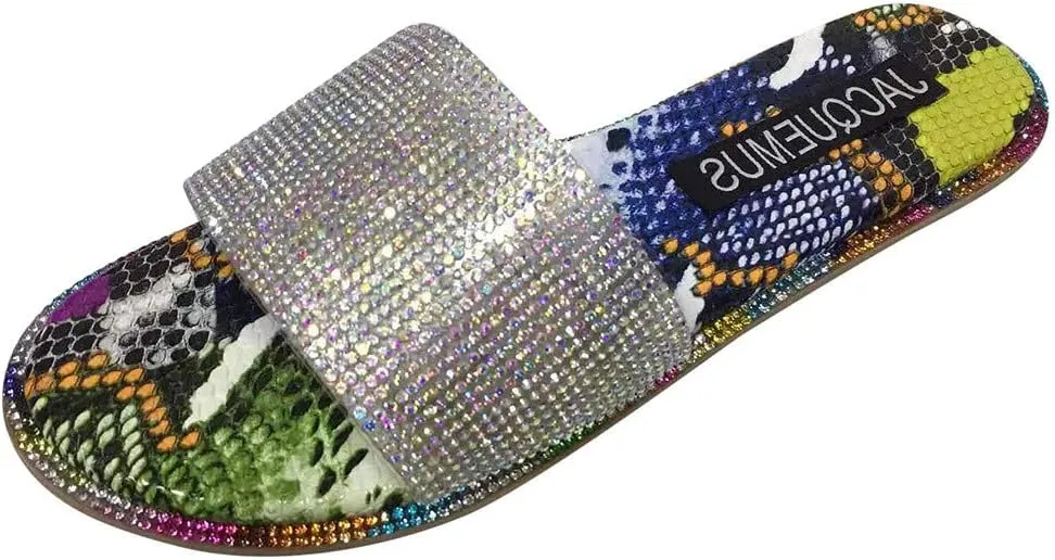 Sandals for Women Wide Width,2020 Fashion Comfy Platform Sandal Comfortable Snakeskin Shoes Summer Beach Travel Flip Flops