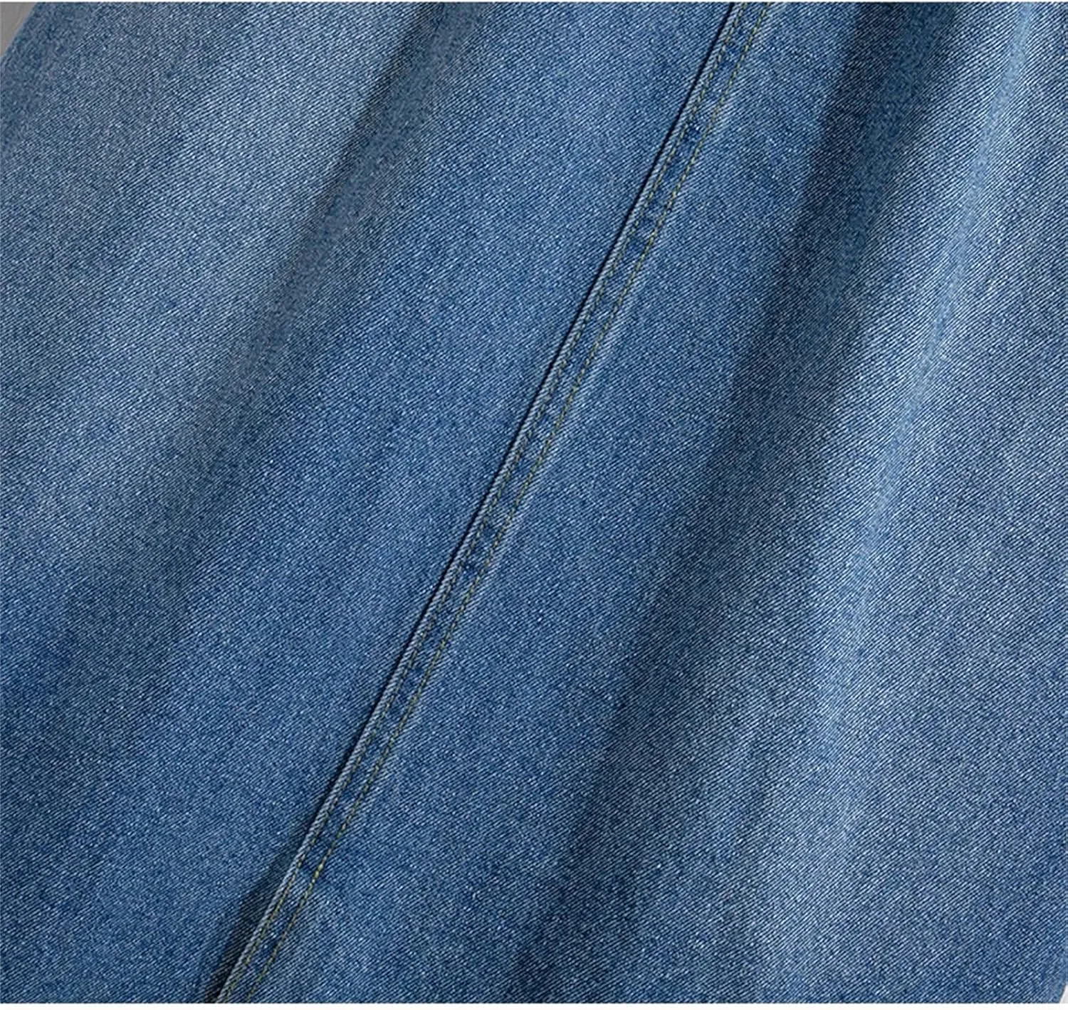 SaoBiiu Women High Waist Denim Skirt Spring Summer Casual Solid Loose A-Line Midi Skirts