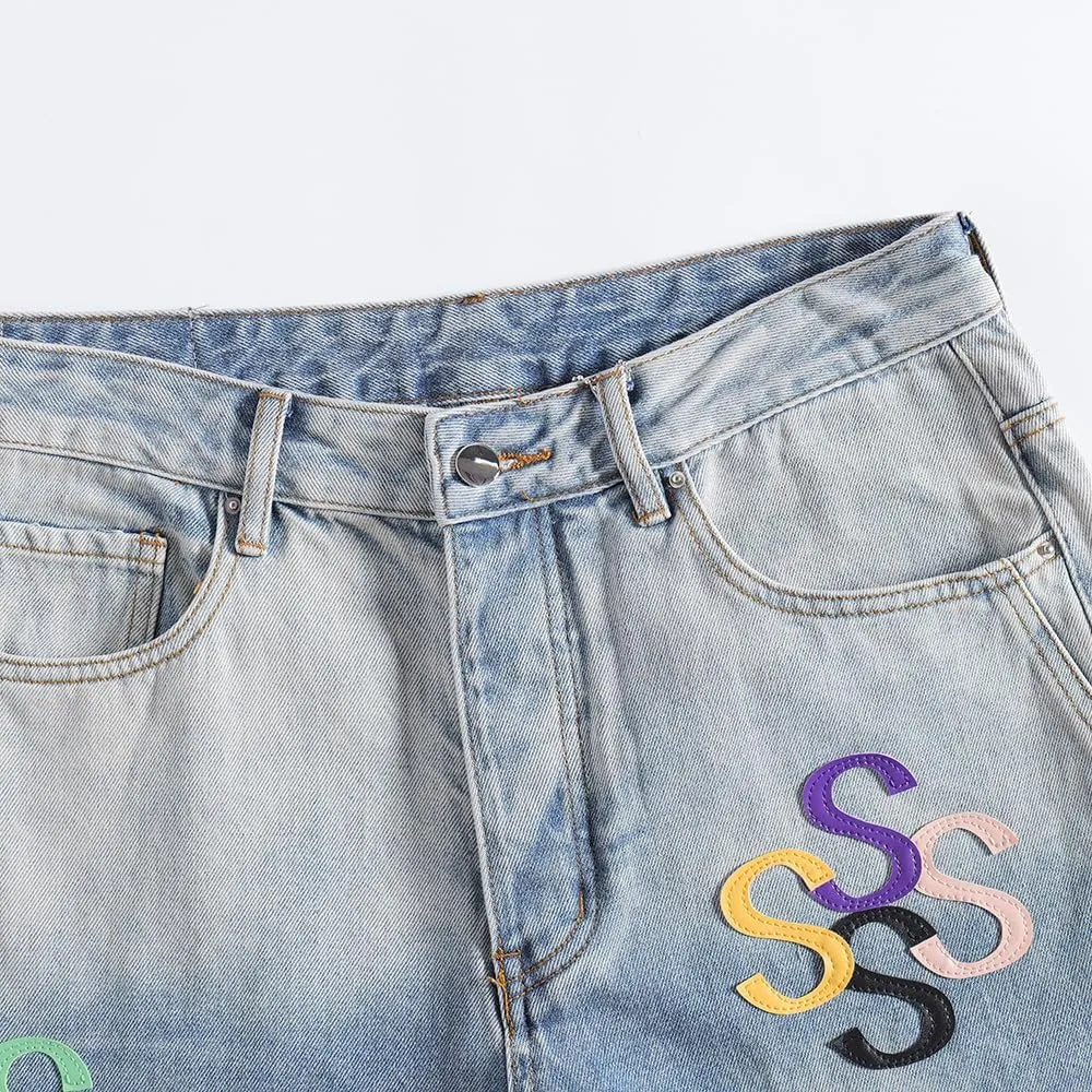 SHION7 Relaxed Bell Bottom Jeans for Men, Hip Hop Streetwear Flared Denim Pants, Men's Stylish Crafted Jean Trousers