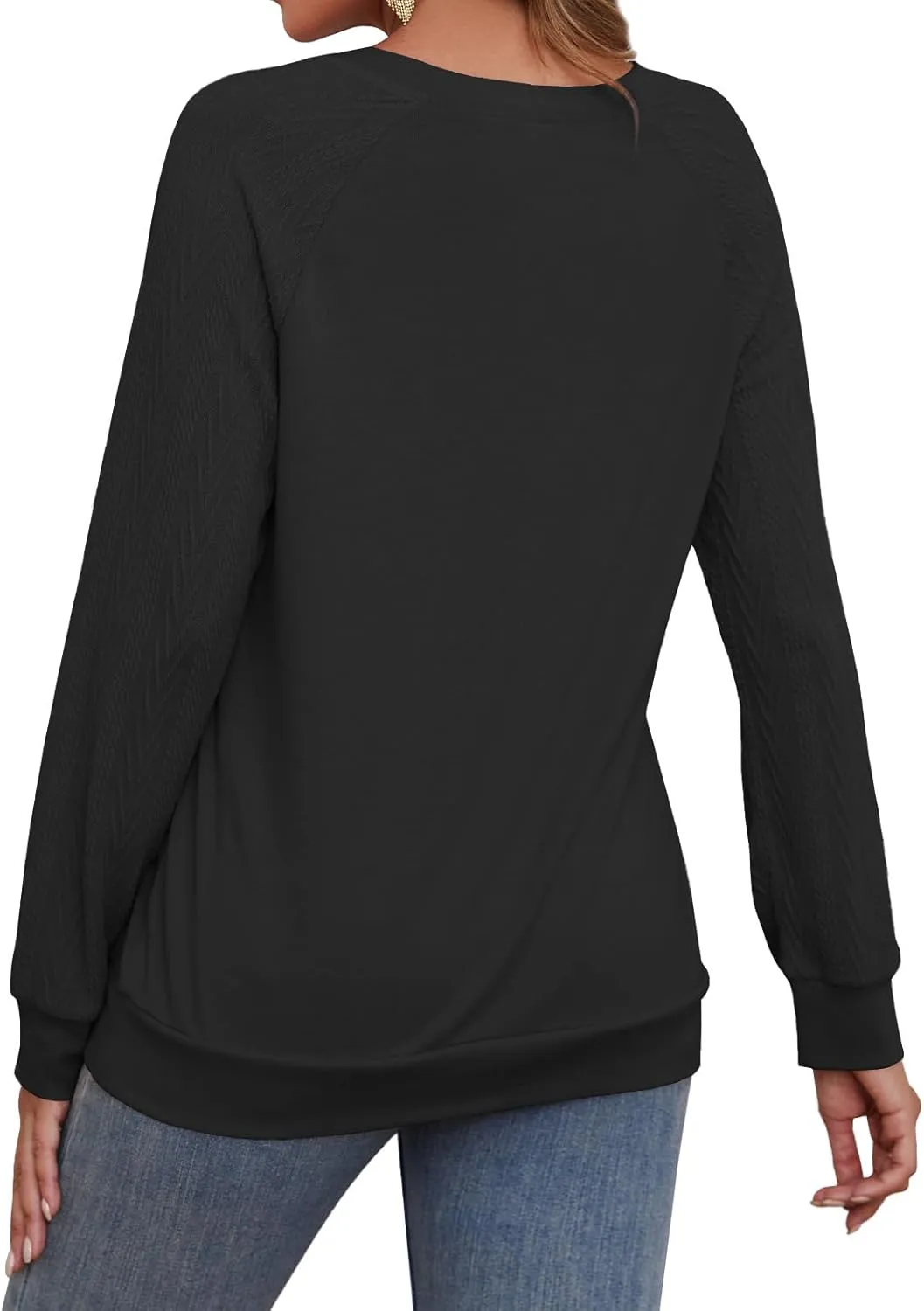 Shirts for Women Lightweight Business Casual Long Sleeve Crewneck Tops Womens Fashion 2025