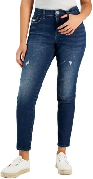 Style & Co. Women's Curvy-Fit Mid-Rise Skinny Jeans (Big City Wash, 12)