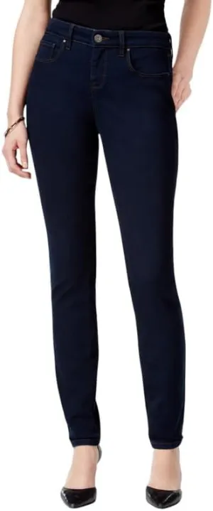 Style & Co Women's Curvy-Fit Mid-Rise Skinny Jeans (Rinse Wash New, 10S)