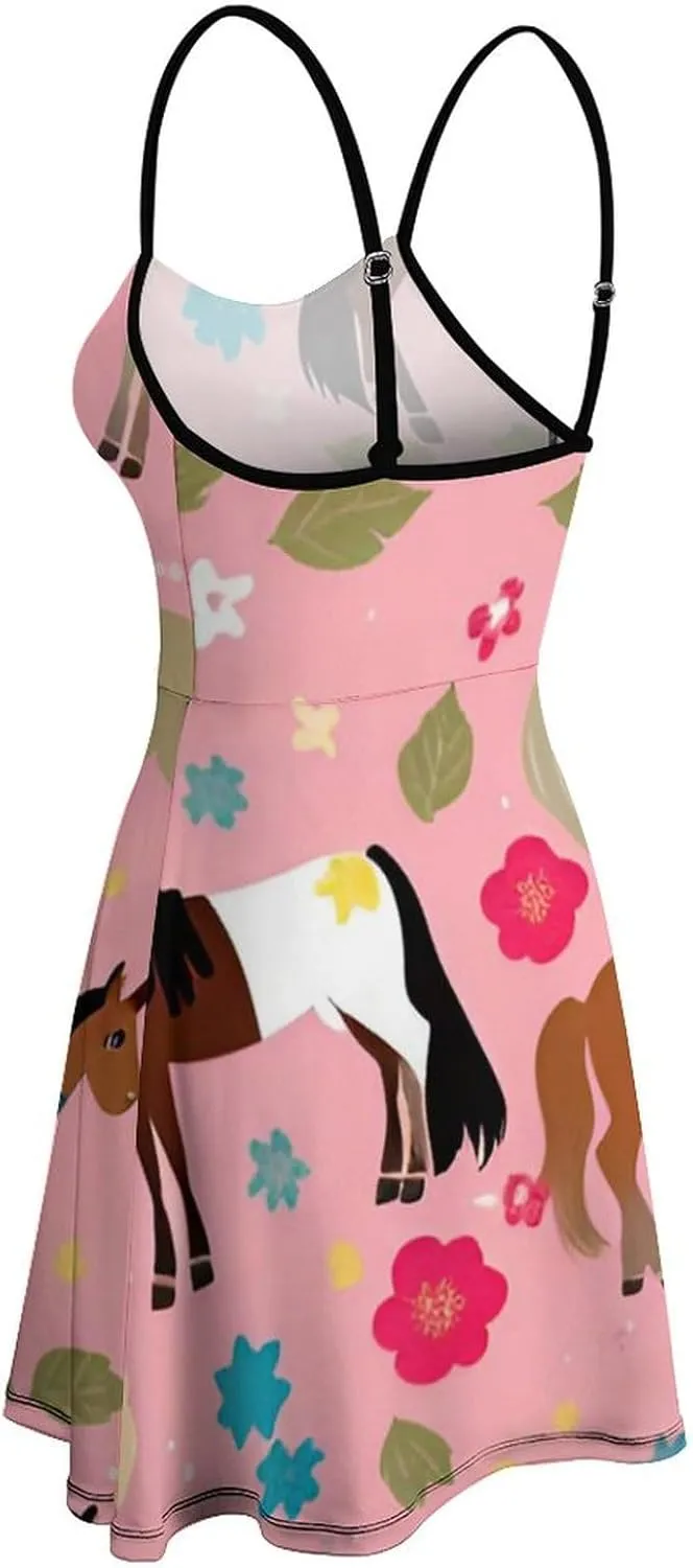 Summer Dress U-Neck Sleeveless Fitted Beach Party Maxi Dress