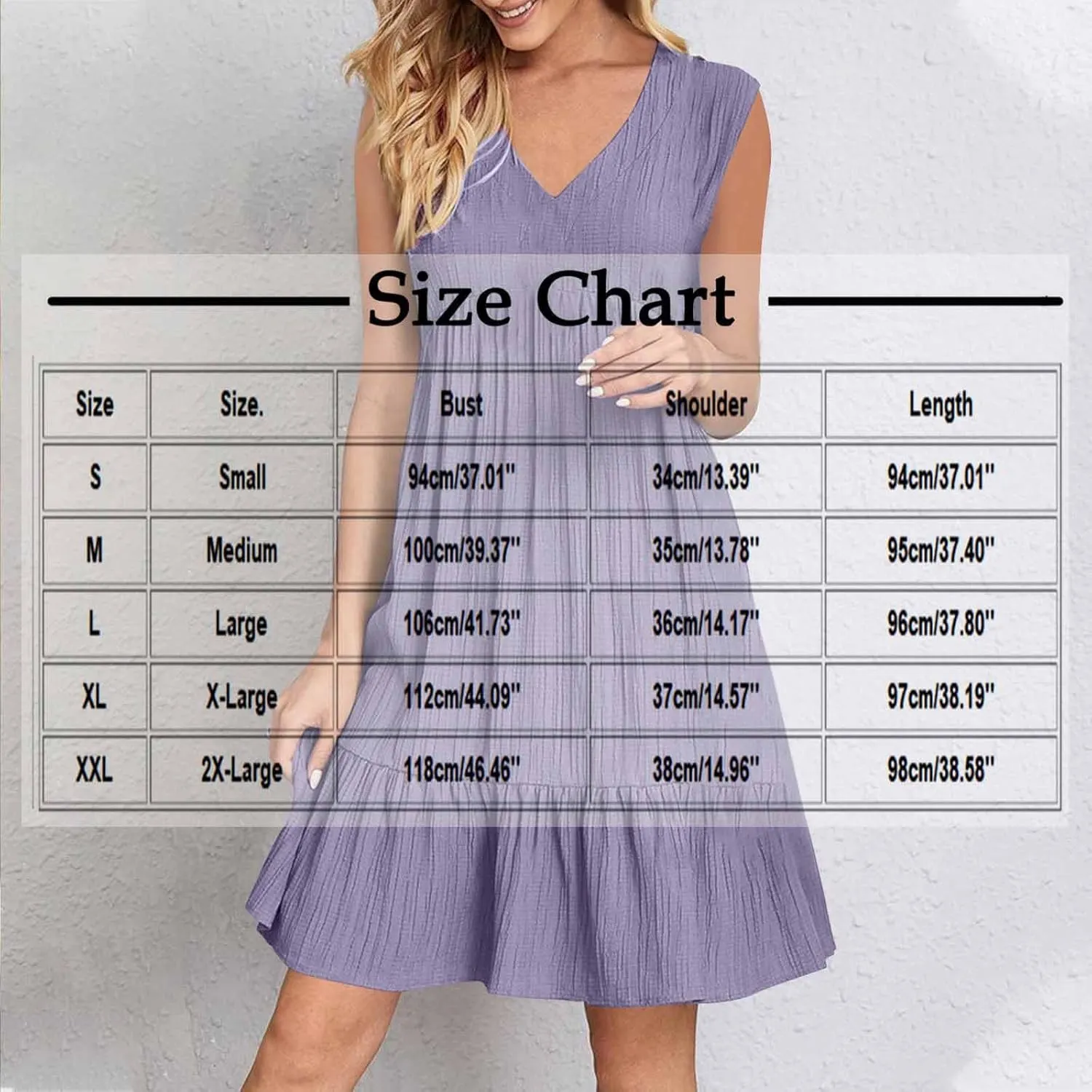 Summer Dresses for Women 2025 Vacation Sleeveless V Neck Dress Loose Summer Pleated Swing Flowy Sundress