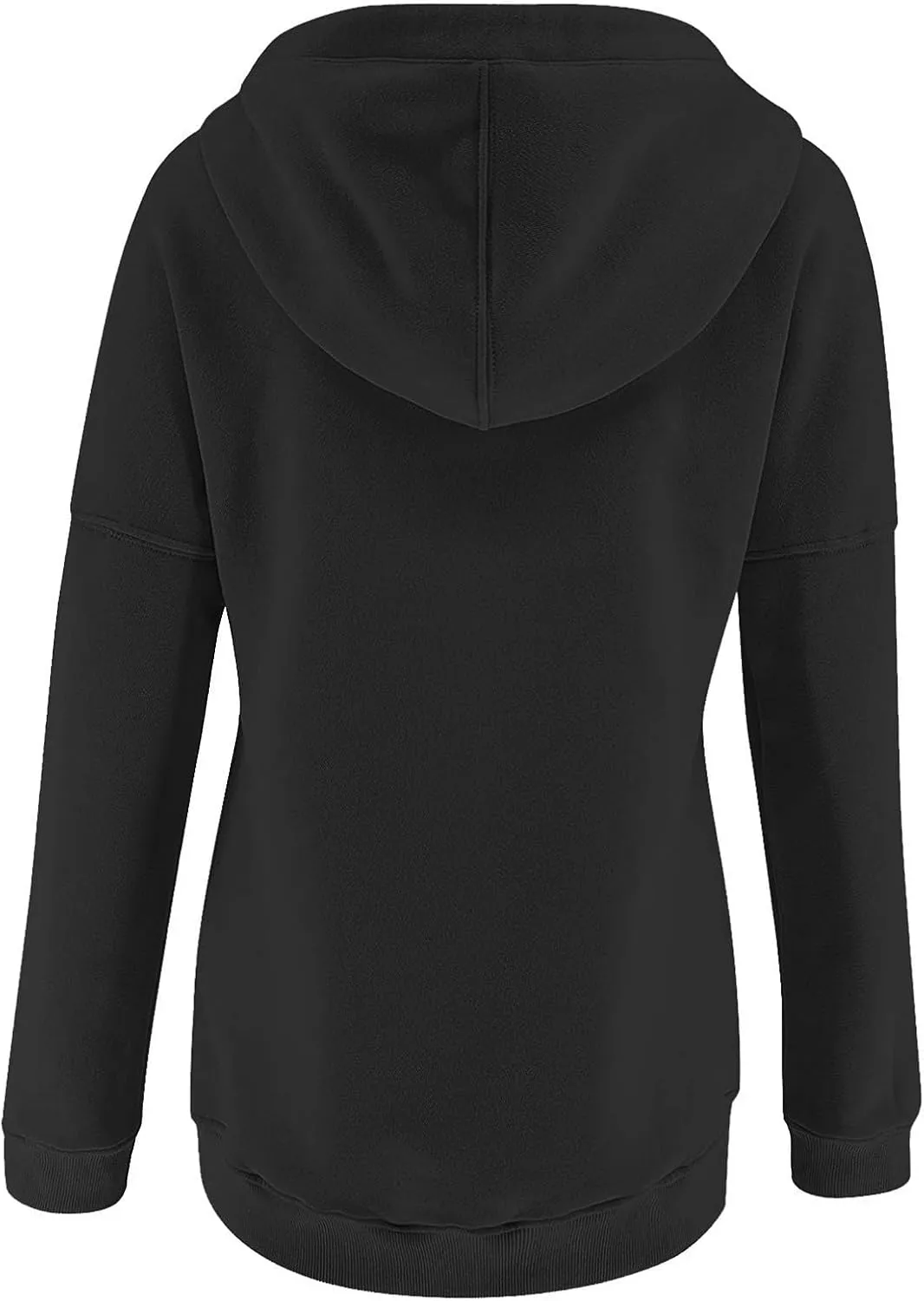Sweatshirt for Women Fall Womens 2024 Hoodies Button Collar Drawstring Hooded Pullover Sweatshirt Casual Long Sleeve Tops