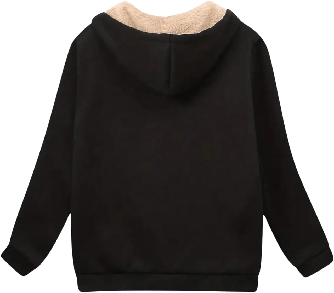 SweatyRocks Women's Casual Zip Up Hoodie Fleece Pullover Drawstring Sweatshirt with Pockets