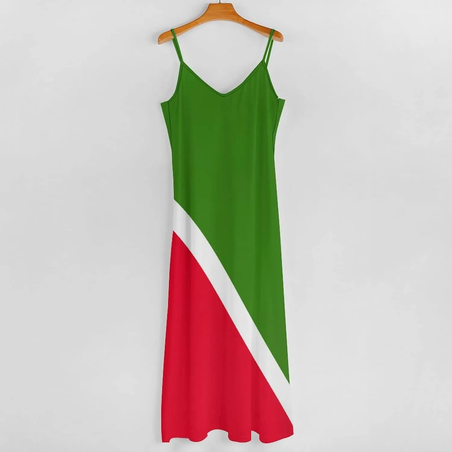TAIZIYEAH Long Dress Elegant Casual Long Dress Tatarstan Flag Girls Summer Sunshine Beach Skirts for Womens 3XL