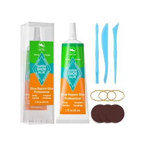 Upgrade Shoes Glue Sole Repair Adhesive, Evatage Shoe Repair Glue Boot Glue Waterproof Sole Glue for Shoes with Tools for Fixing