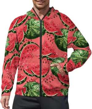 Witch Print Hoodies For Men Women Long Sleeve Casual Zip Up Hooded Sweatshirt Jacket Coat With Pocket