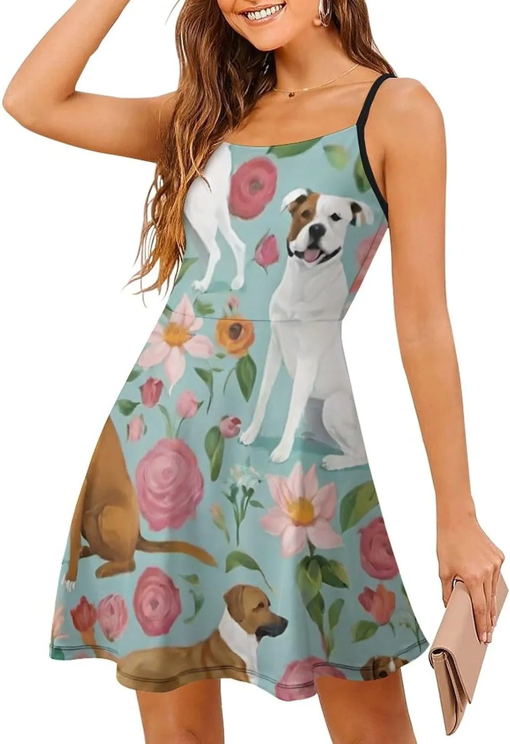 Women Girls 2025 Summer Swing Dress for Party Beach Date