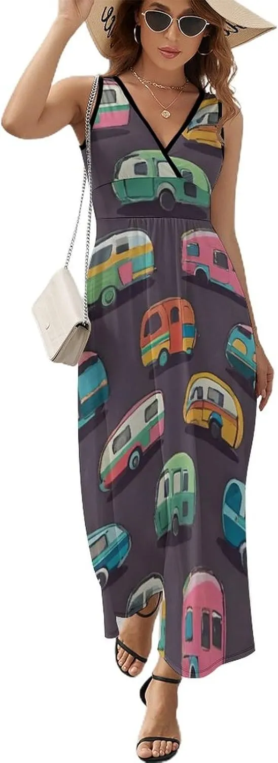Women Girls 2025 Summer Swing Dress for Party Beach Date