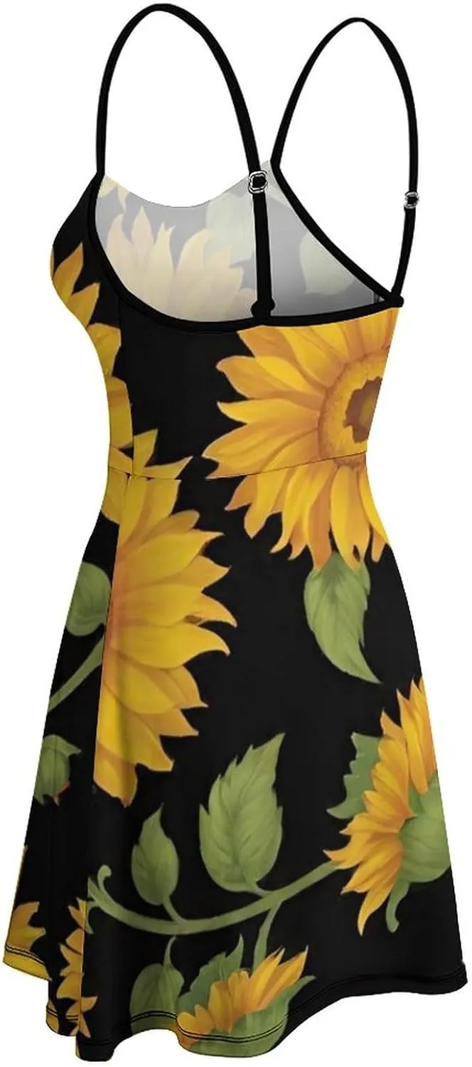 Women Girls Casual Flowy Long Dress for Party Holiday Beach