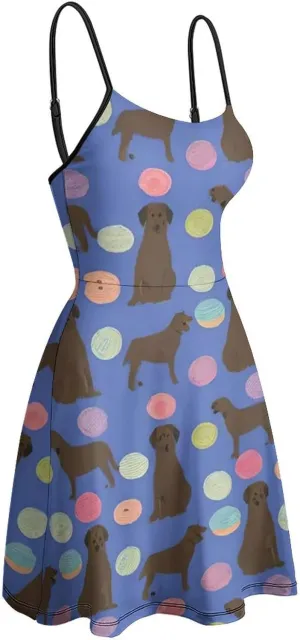 Women Ladies Casual Summer Flared Midi Dress for Vacation Party Wedding