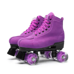 Women Roller Skates for Women Black Child High Top Quad Rink Skate Shoes