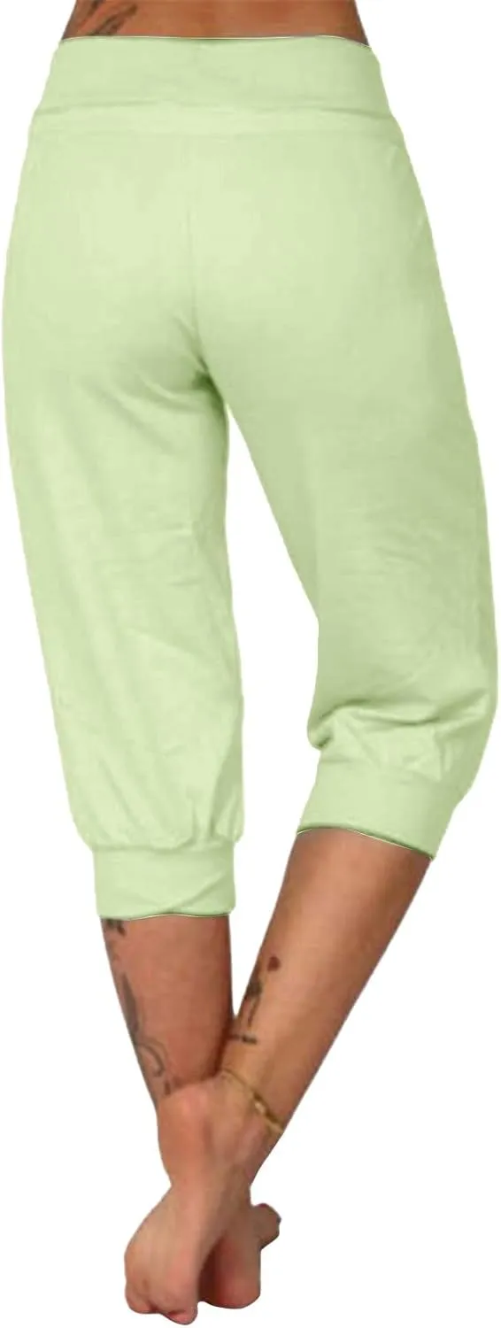 Women's Casual Comfortable Stretch Drawstring Pants Slim Active Yoga Lounge Outfits Stylish Sport Fitness Casual Pant