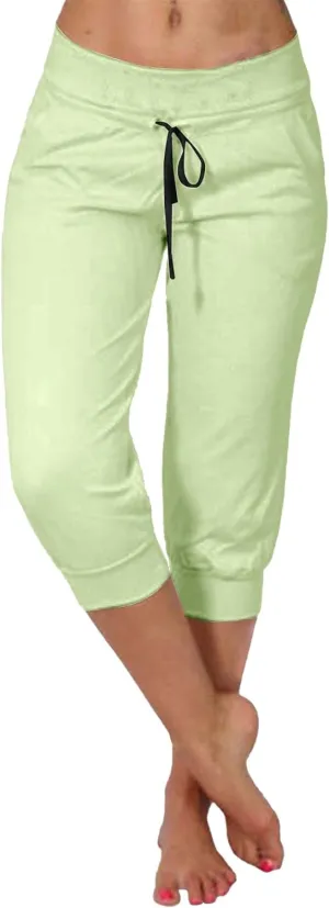 Women's Casual Comfortable Stretch Drawstring Pants Slim Active Yoga Lounge Outfits Stylish Sport Fitness Casual Pant
