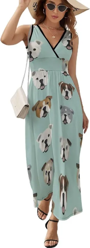 Women's Casual Flowy Long Dress for Vacation Party Wedding