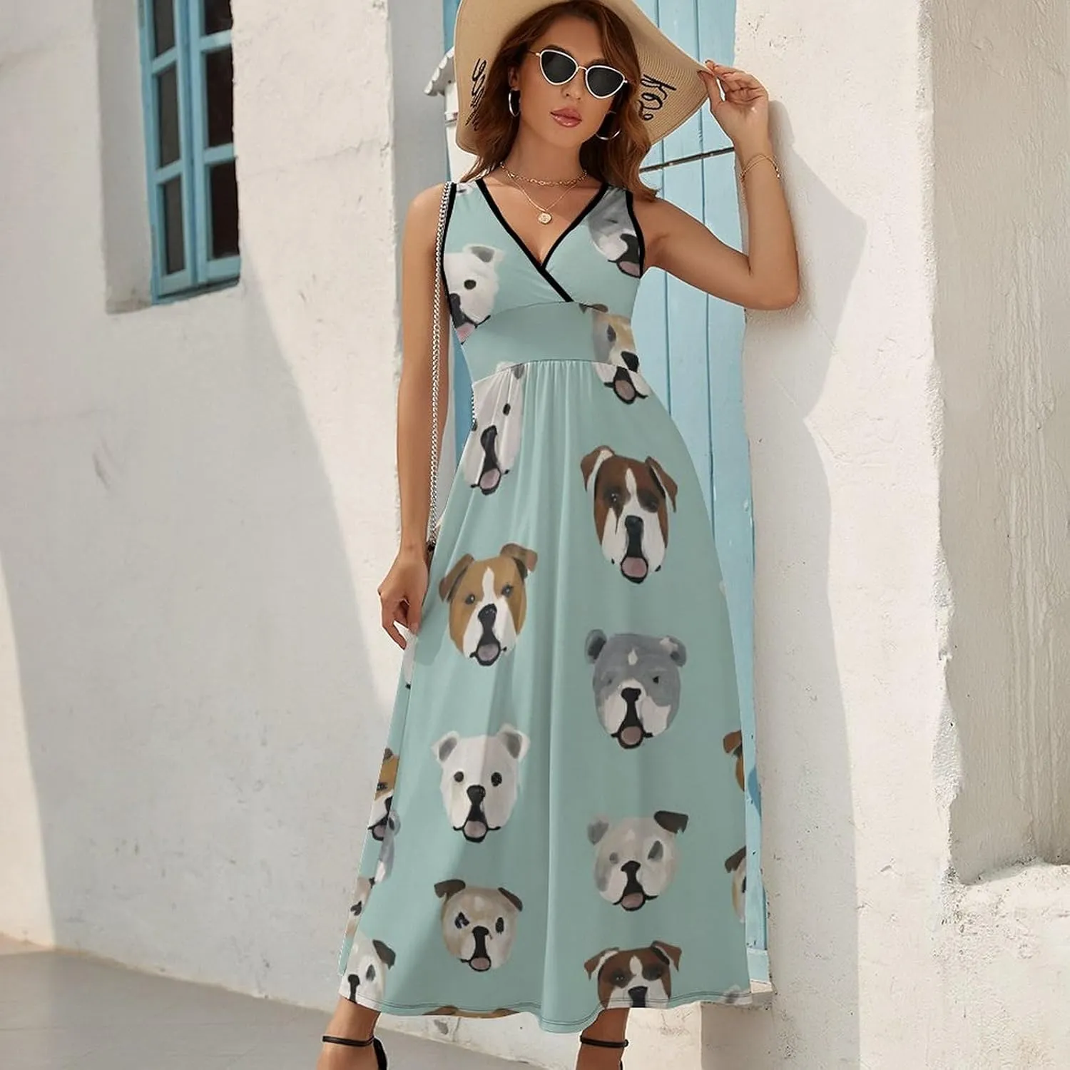 Women's Casual Flowy Long Dress for Vacation Party Wedding