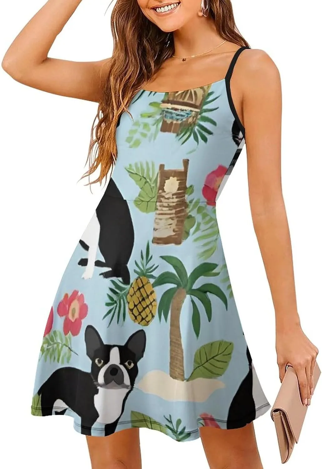 Women's Casual Flowy Long Dress for Vacation Party Wedding