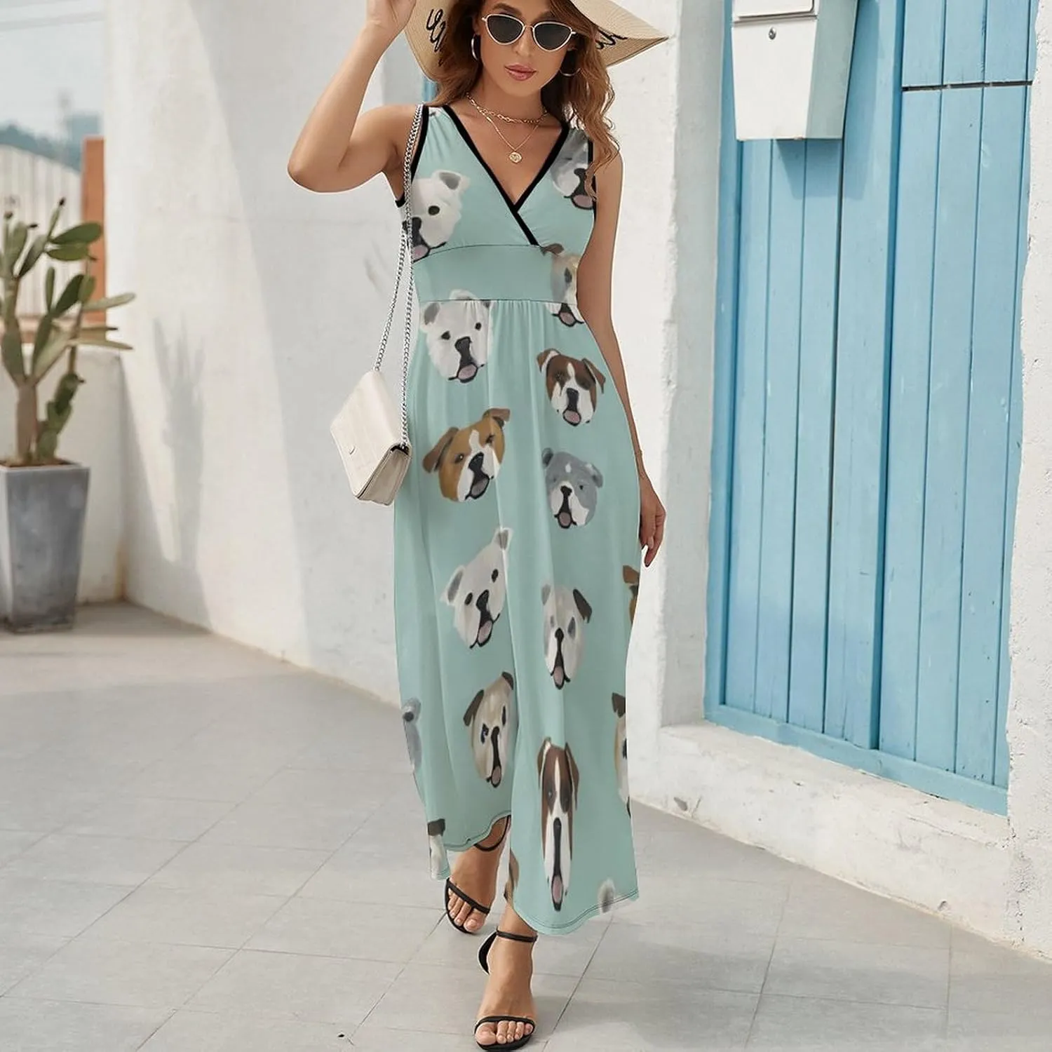 Women's Casual Flowy Long Dress for Vacation Party Wedding