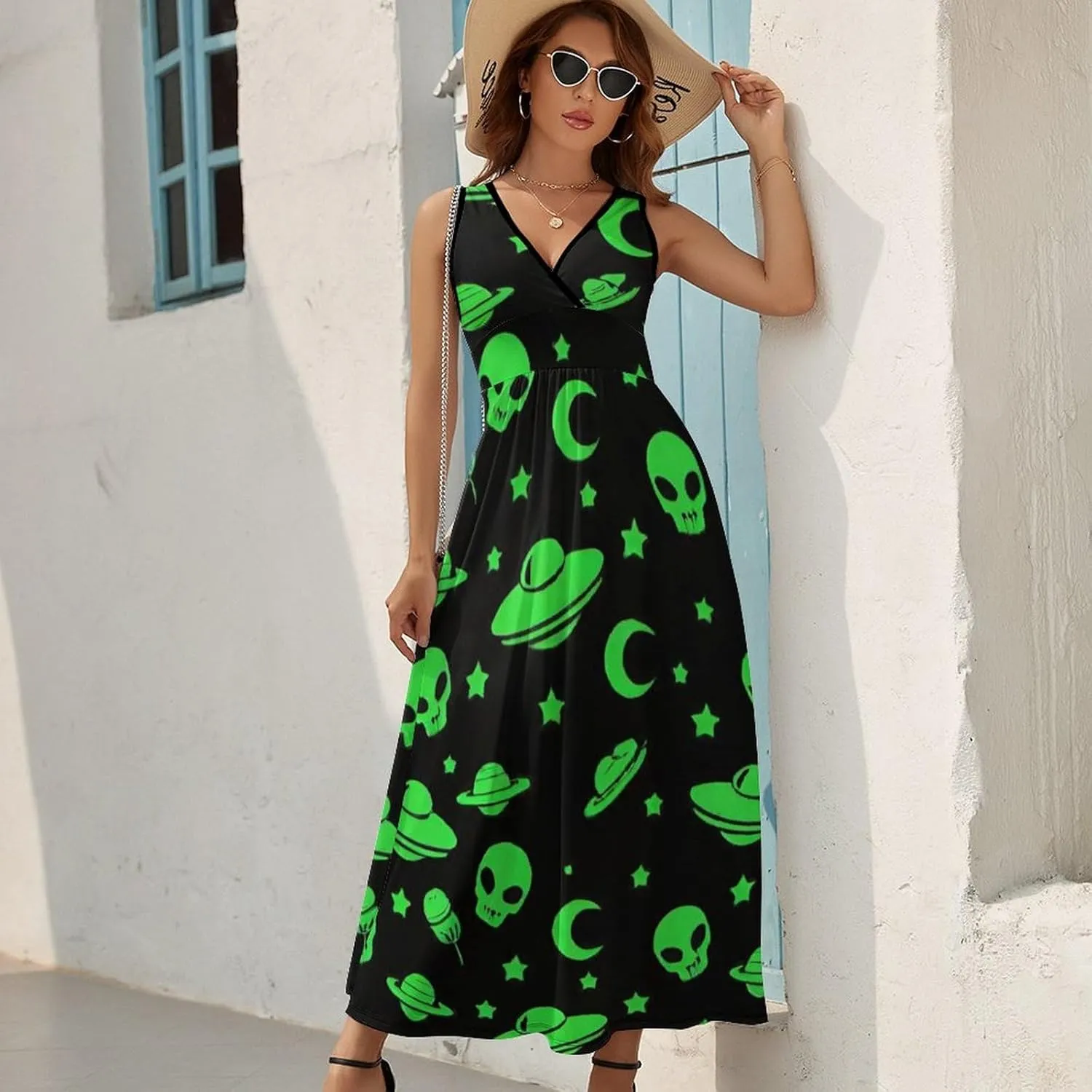 Women's Casual Loose Flowy Swing Shift Dresses for Vacation Party Wedding