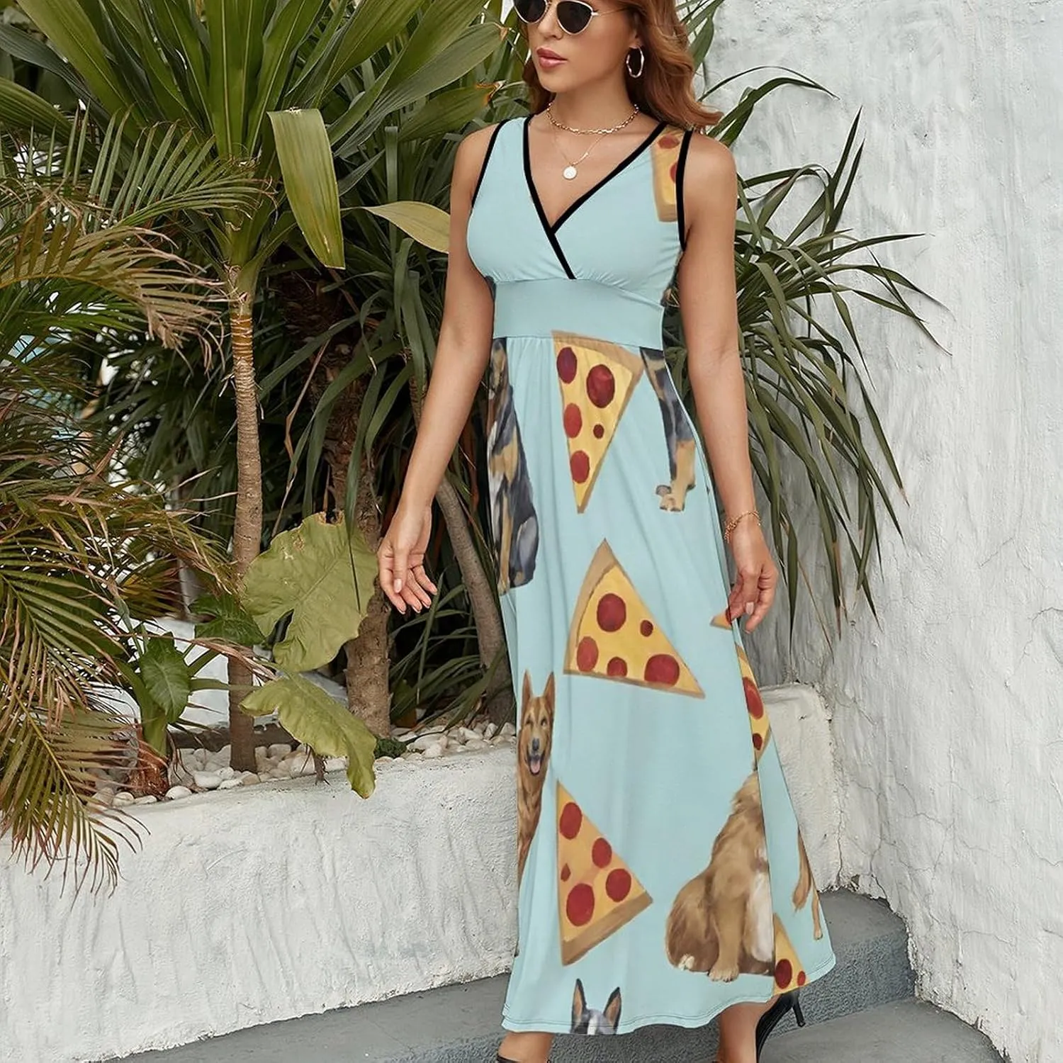 Women's Casual Loose Flowy Swing Shift Dresses for Vacation Party Wedding