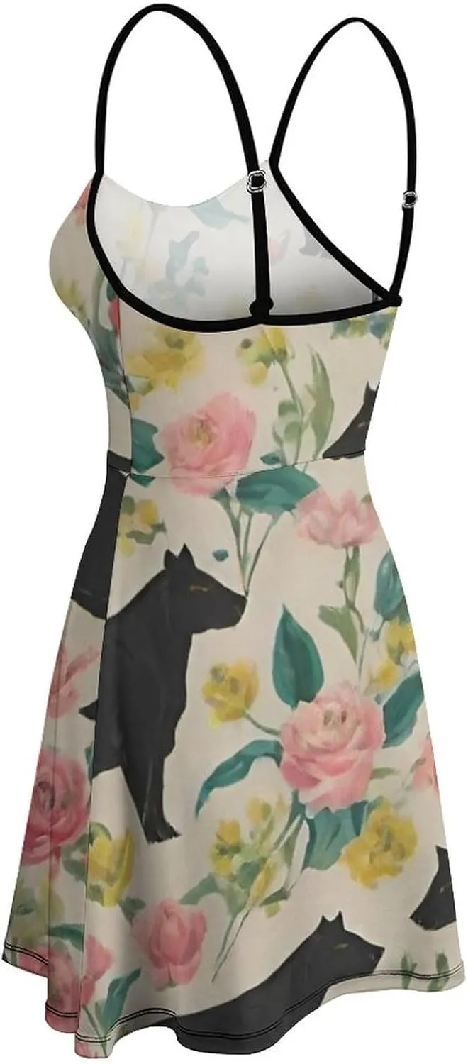 Women's Casual Loose Flowy Swing Shift Dresses for Vacation Party Wedding