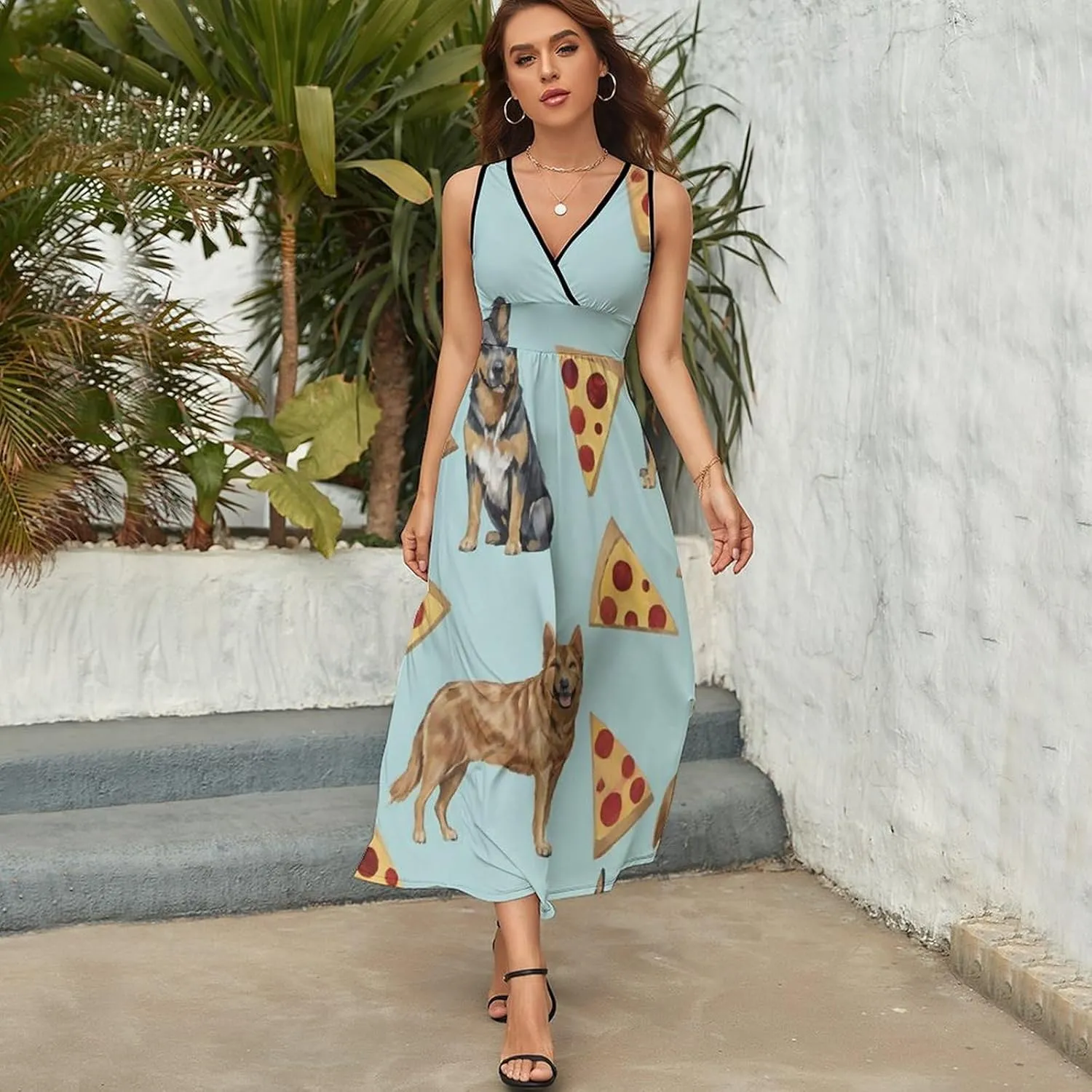 Women's Casual Loose Flowy Swing Shift Dresses for Vacation Party Wedding