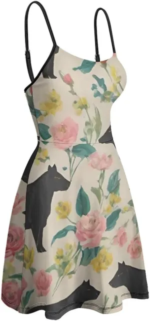 Women's Casual Loose Flowy Swing Shift Dresses for Vacation Party Wedding