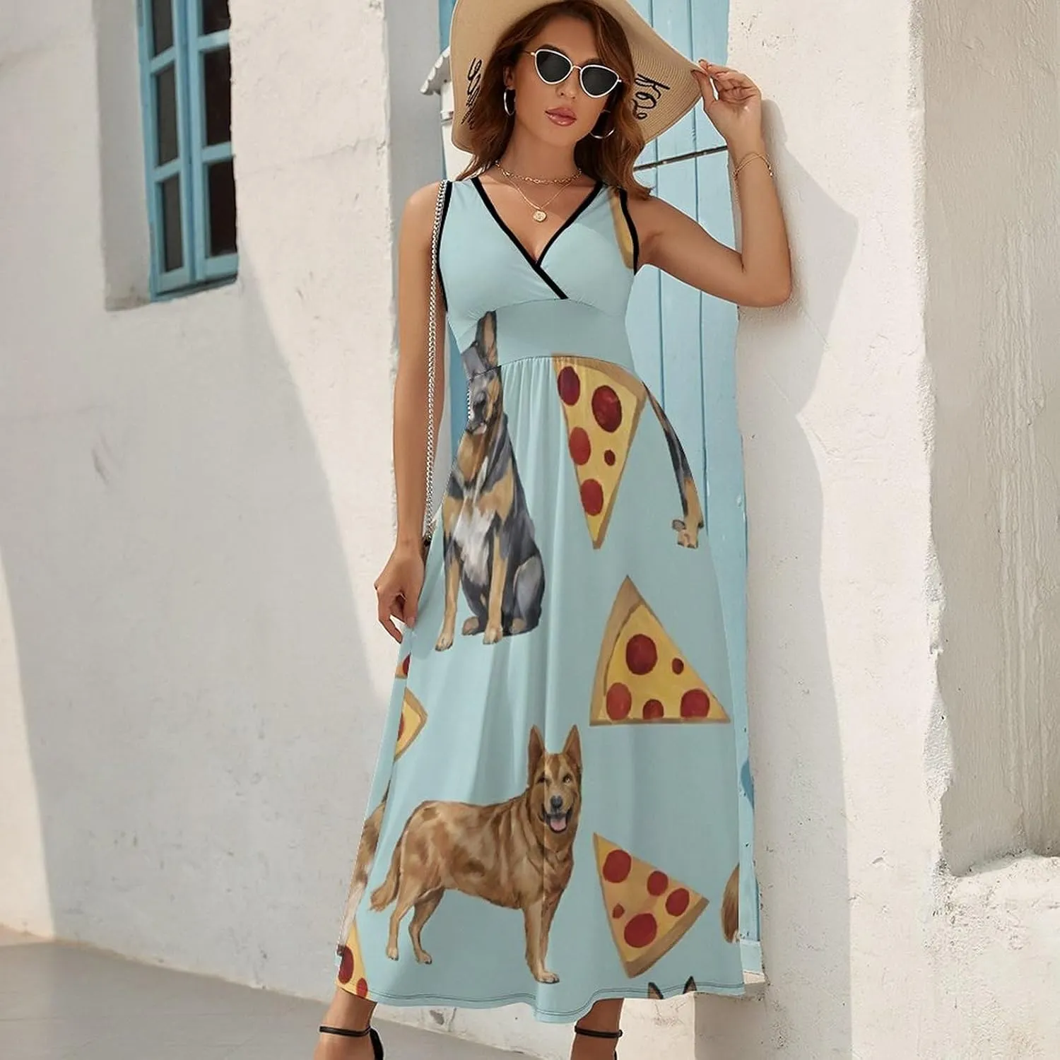 Women's Casual Loose Flowy Swing Shift Dresses for Vacation Party Wedding